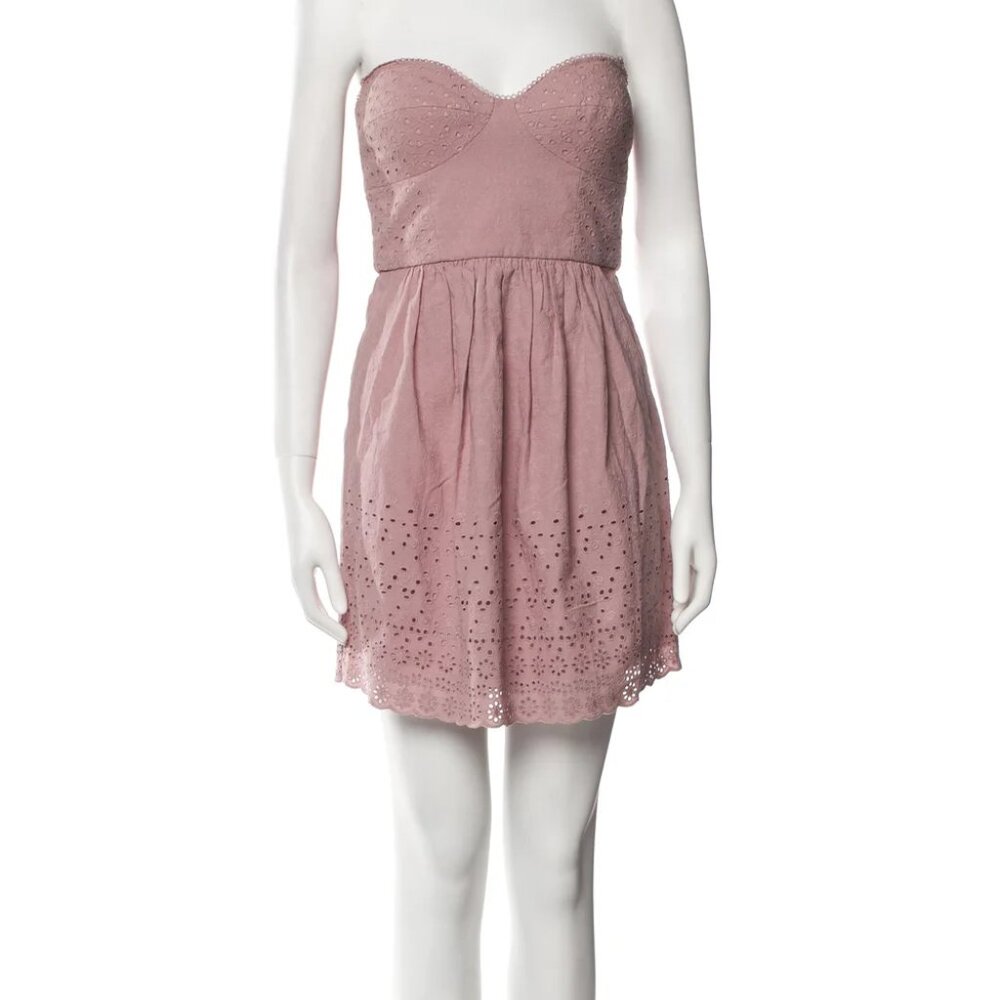 Tibi Strapless Pink A-Line Mini Dress | Size S US 4 | Pristine 💖✨